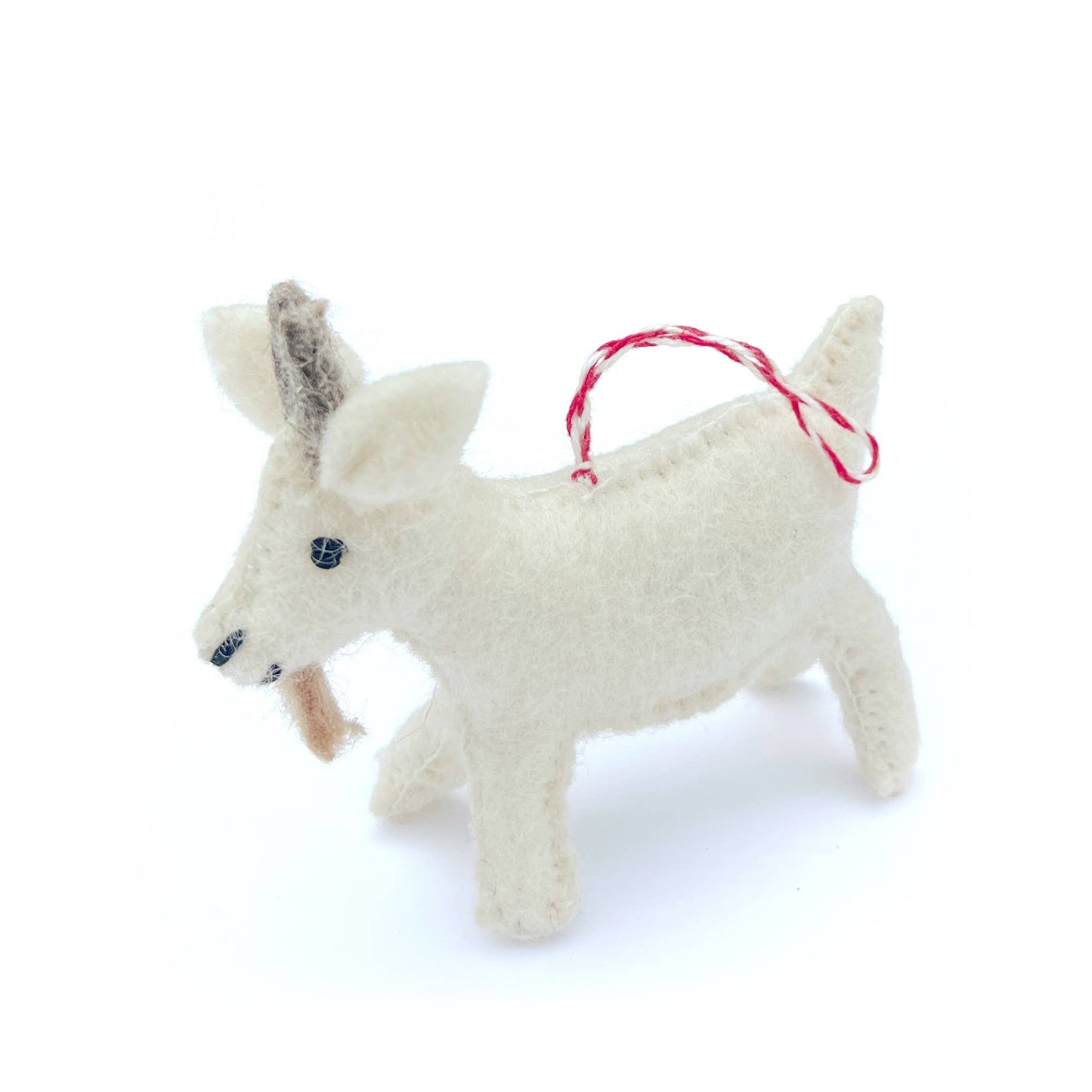 Goat Felt Wool Christmas Ornament