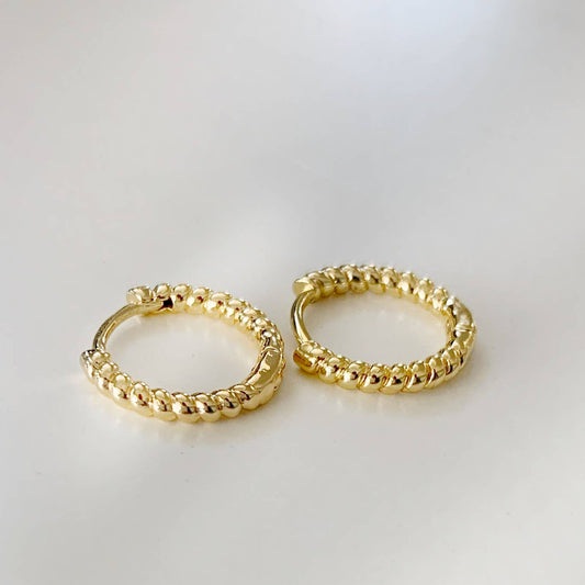 Shoreline Huggie Hoops Gold Filled