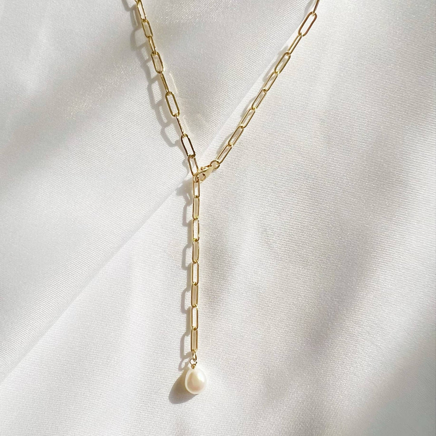 Elena Freshwater Pearl Necklace Gold Filled Versatile