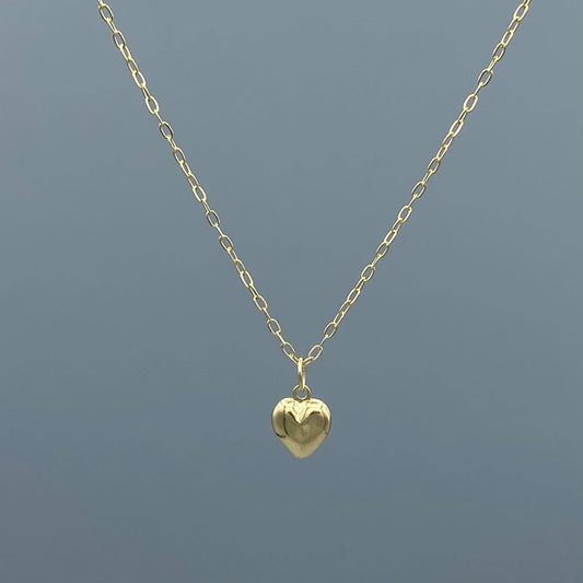 Small Puffy Heart Necklace