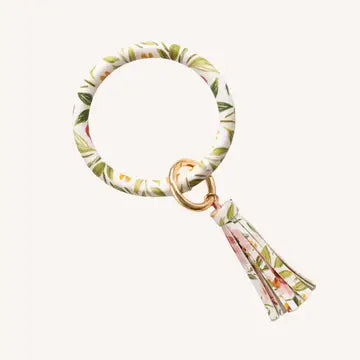 Spring Garden Circle Wristlet Keyring