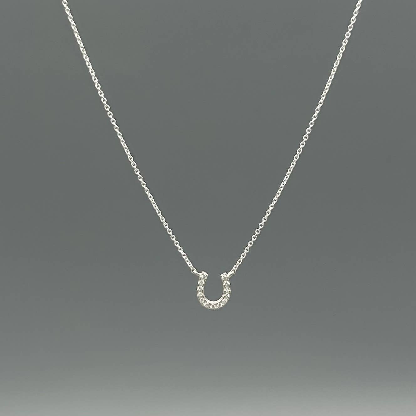 CZ Horseshoe Necklace