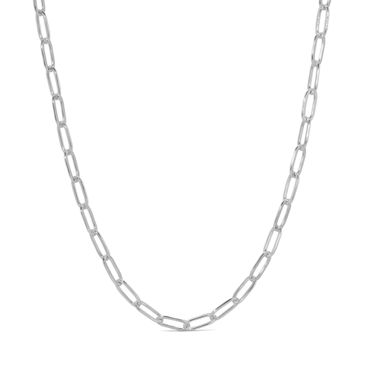 Silver - PaperClip Chain (18-20 in)