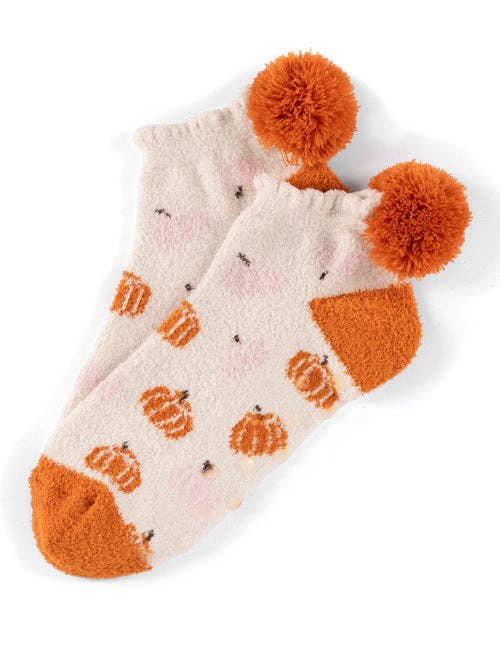 Ivory Pumpkin Socks