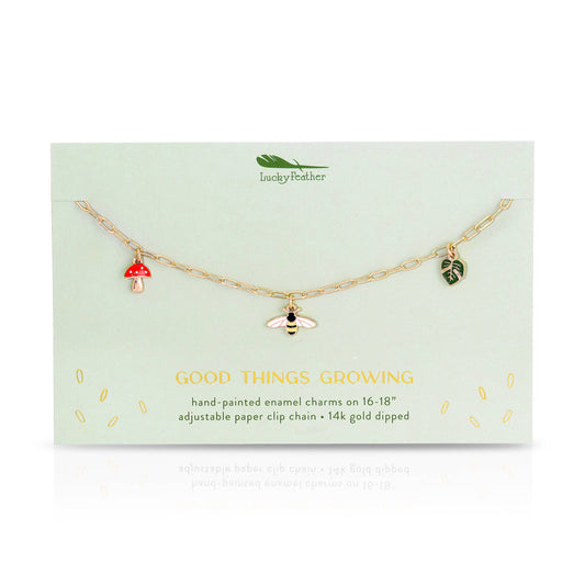 Enamel Treasure Necklace - Grow