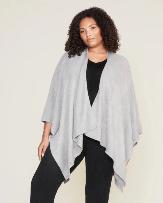 CozyChic Lite Heathered Weekend Wrap Dove