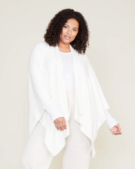 CozyChic Lite Heathered Weekend Wrap Pearl