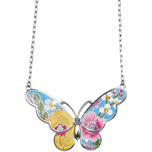 Blossom Hill Garden Butterfly Necklace - The Silver Dahlia