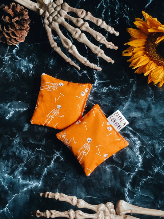 Wicked Warmers Hand Warmers- Orange Skelly