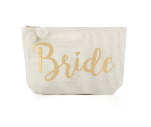 Mia Bride Zip Pouch Ivory