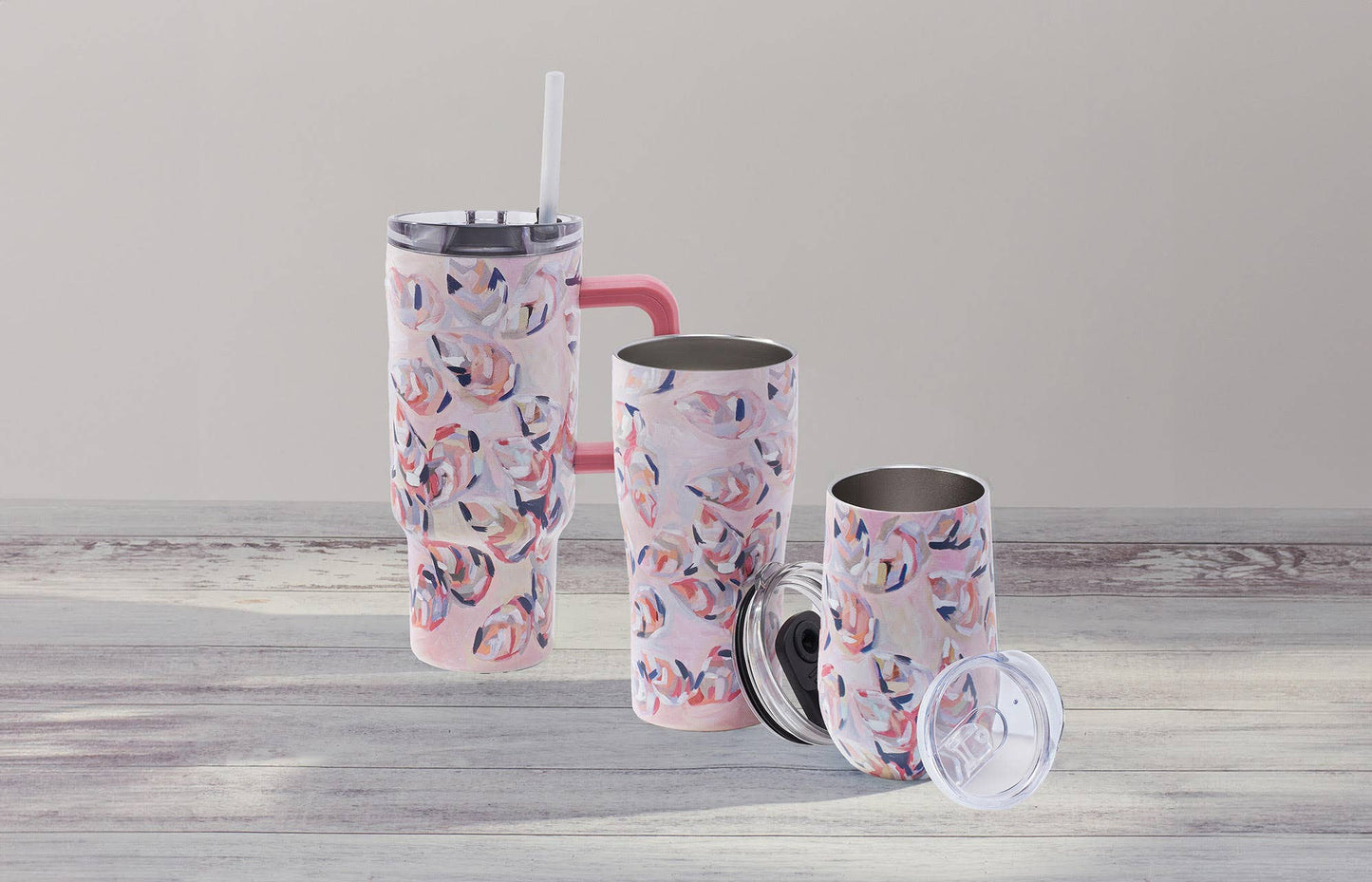 20oz Coffee Tumbler - Peach Gems