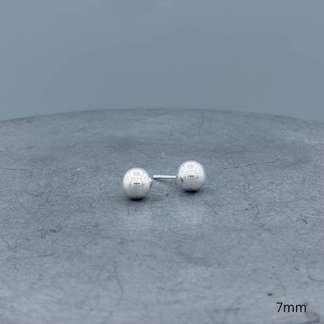 Silver Ball Studs