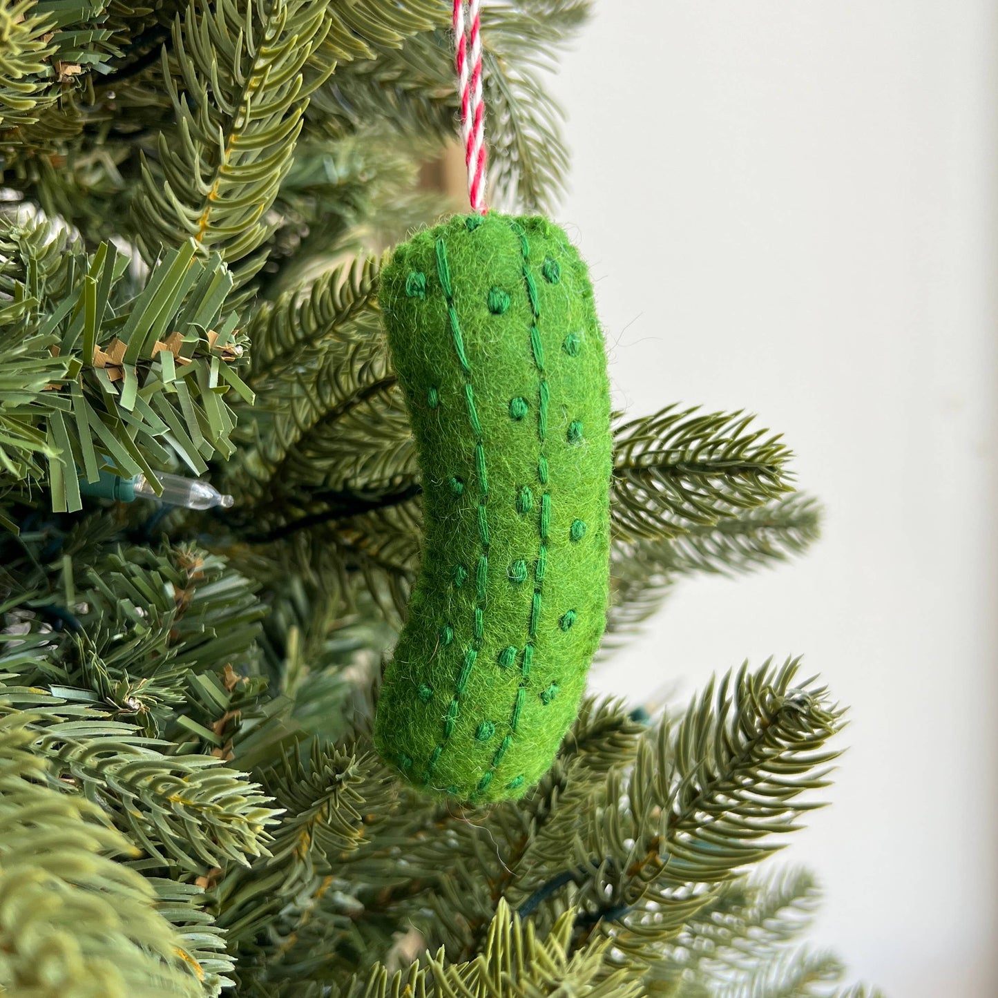 Pickle Felt Wool Christmas Ornament