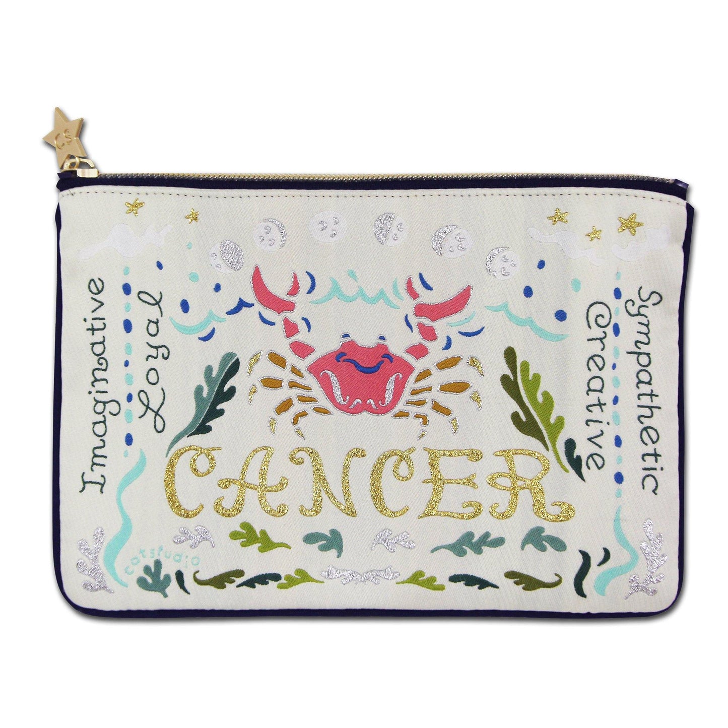 Cancer Astrology Zip Pouch