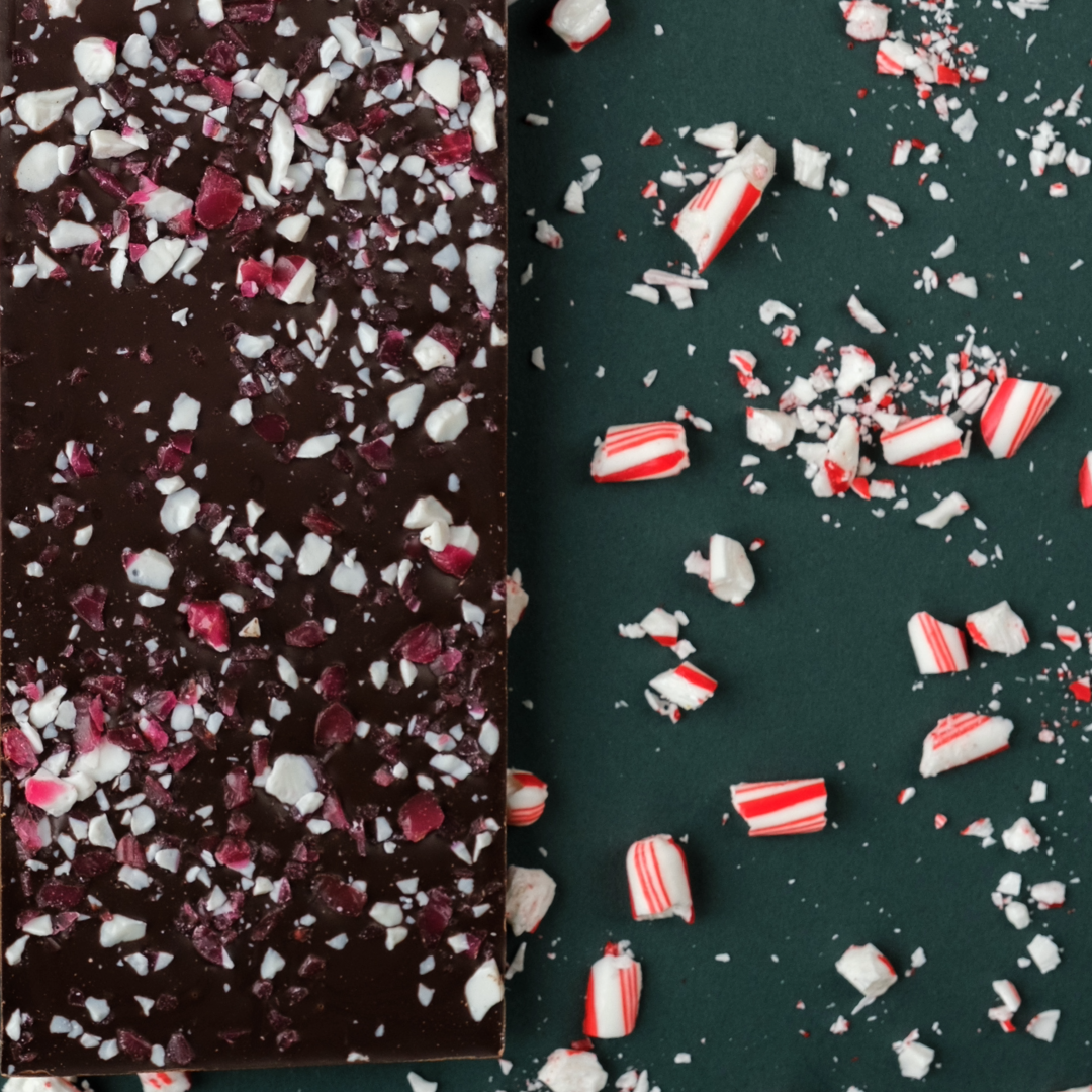 Peppermint Bark Dark Chocolate Bar