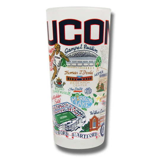 UCONN Drinking Glass