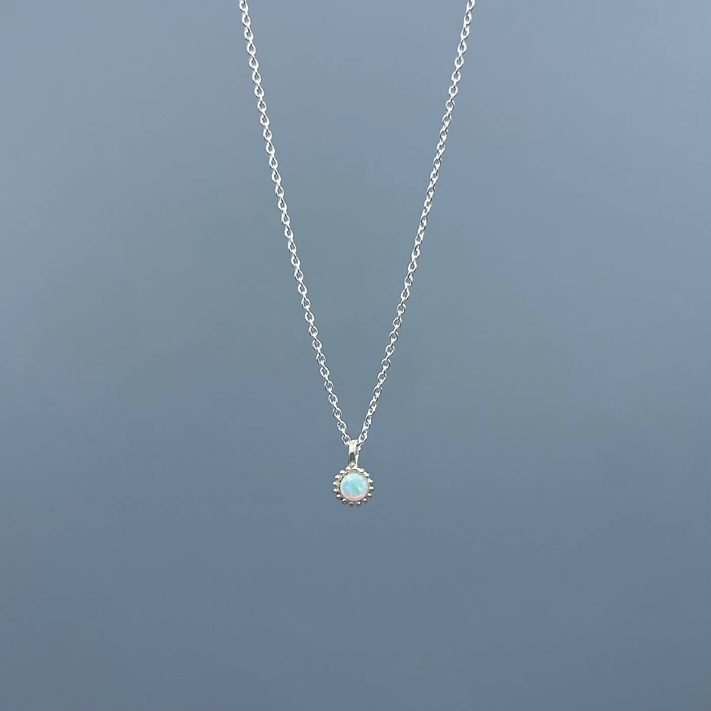 Dainty Opal Necklace