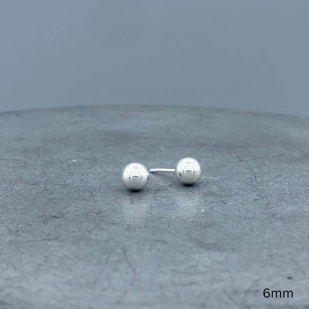 Silver Ball Studs