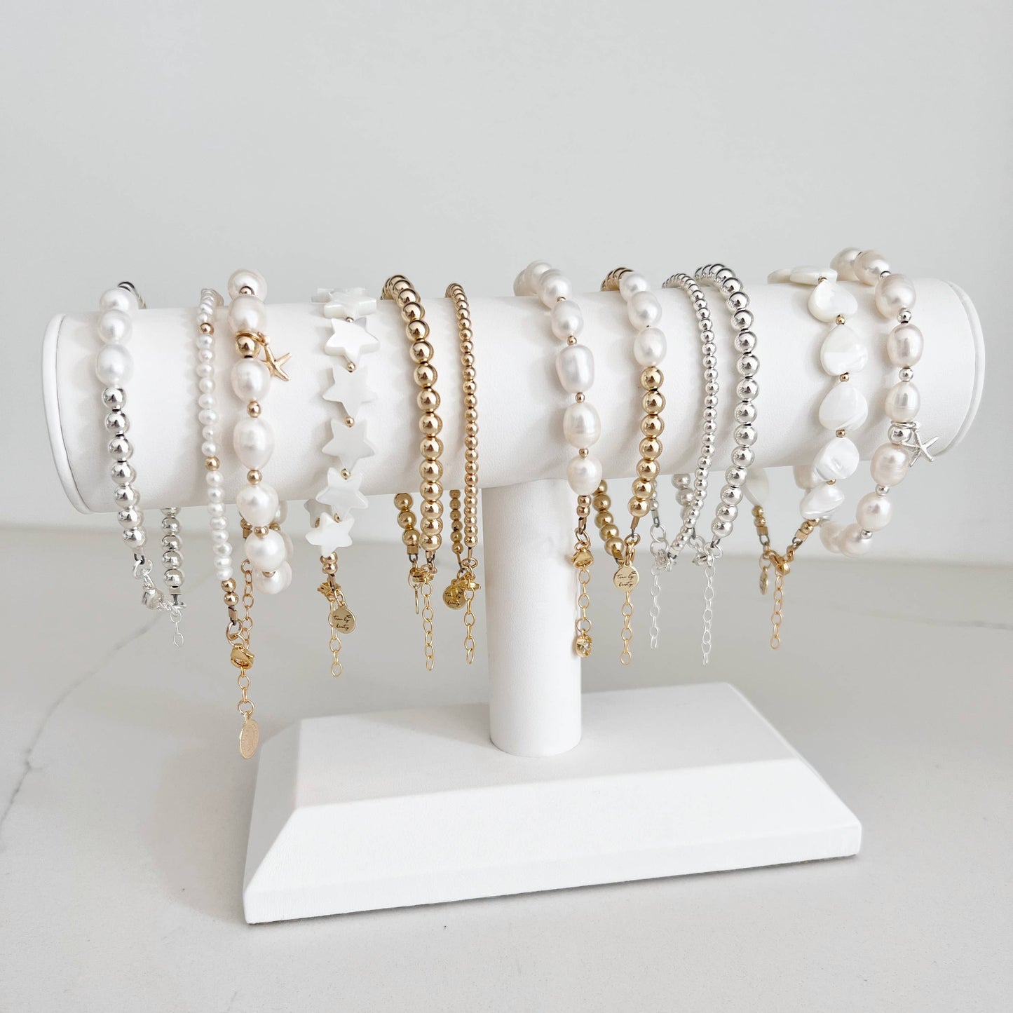 Freshwater Pearl Beaded Gold Filled Bracelet