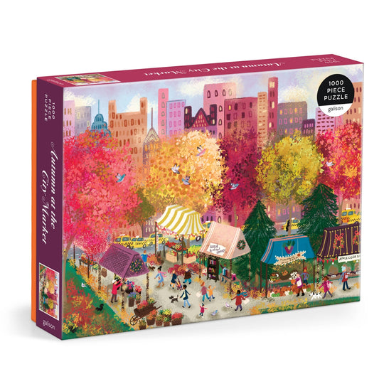 Joy Laforme Autumn at the City Market Puzzle