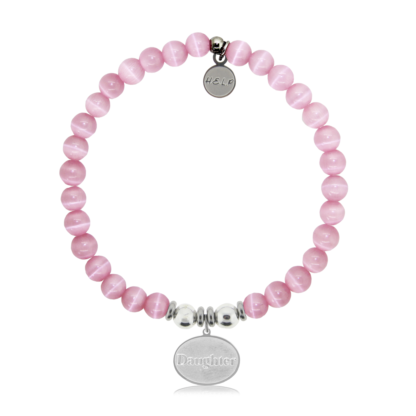 Pink Cats Eye Daughter Bracelet