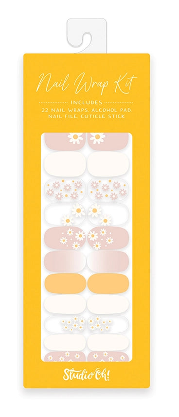 Ditzy Daisies Nail Wrap Kit