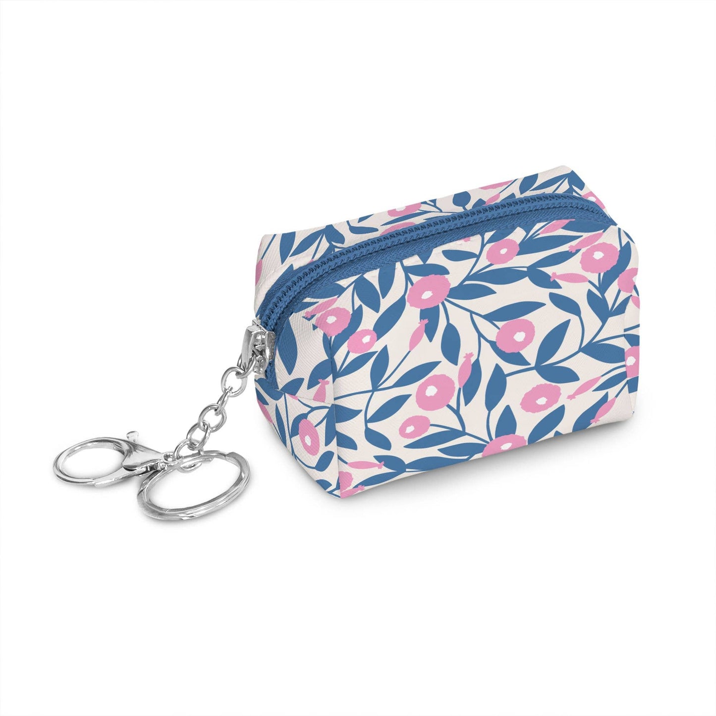 Blushing Dahlias Key Chain Pouch