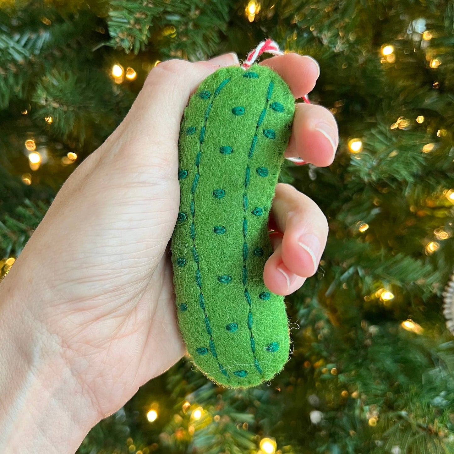 Pickle Felt Wool Christmas Ornament