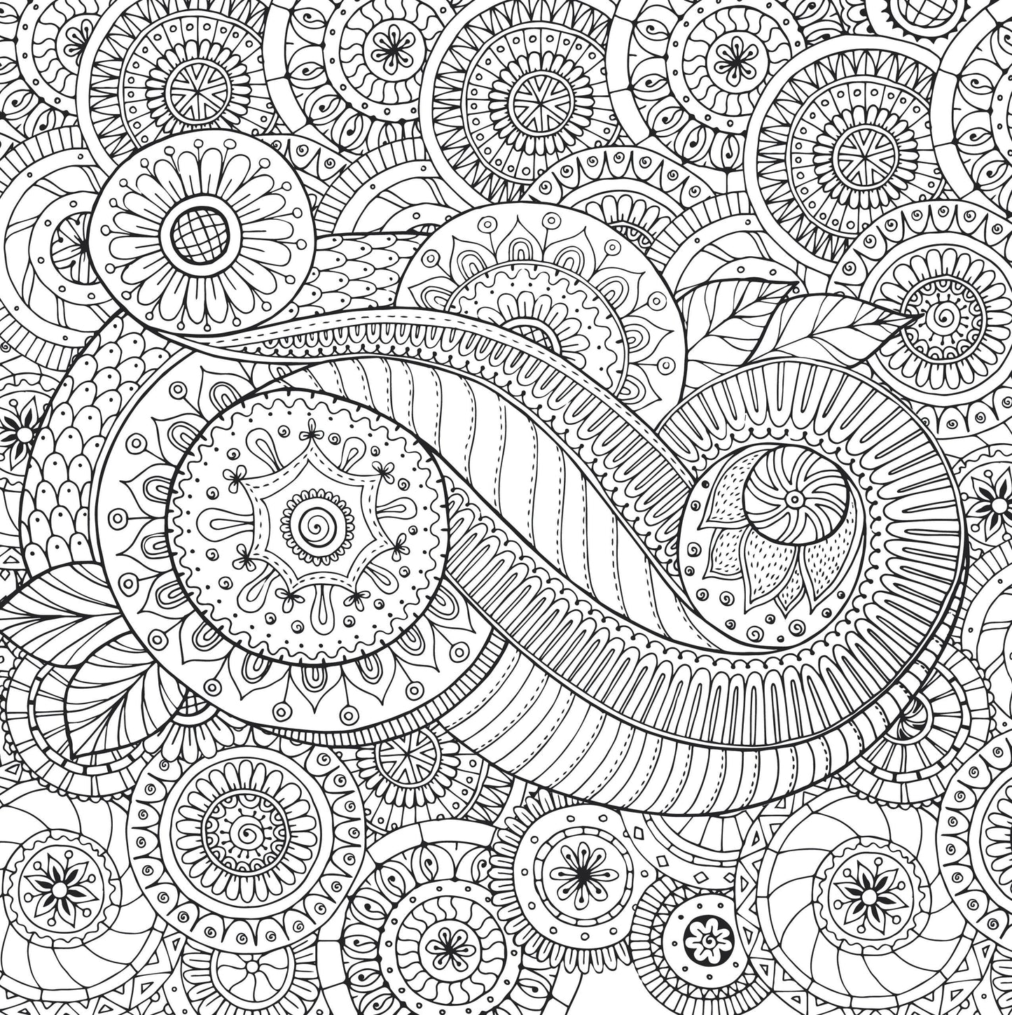 Peaceful Paisleys Artist's Coloring Book