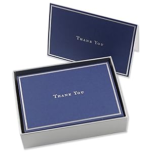 Navy Blue Thank You Notes