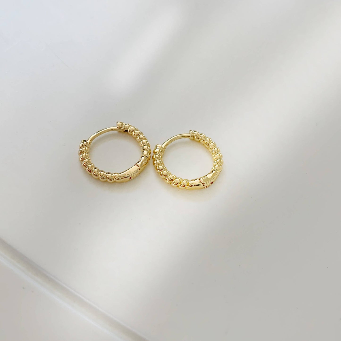 Shoreline Huggie Hoops Gold Filled