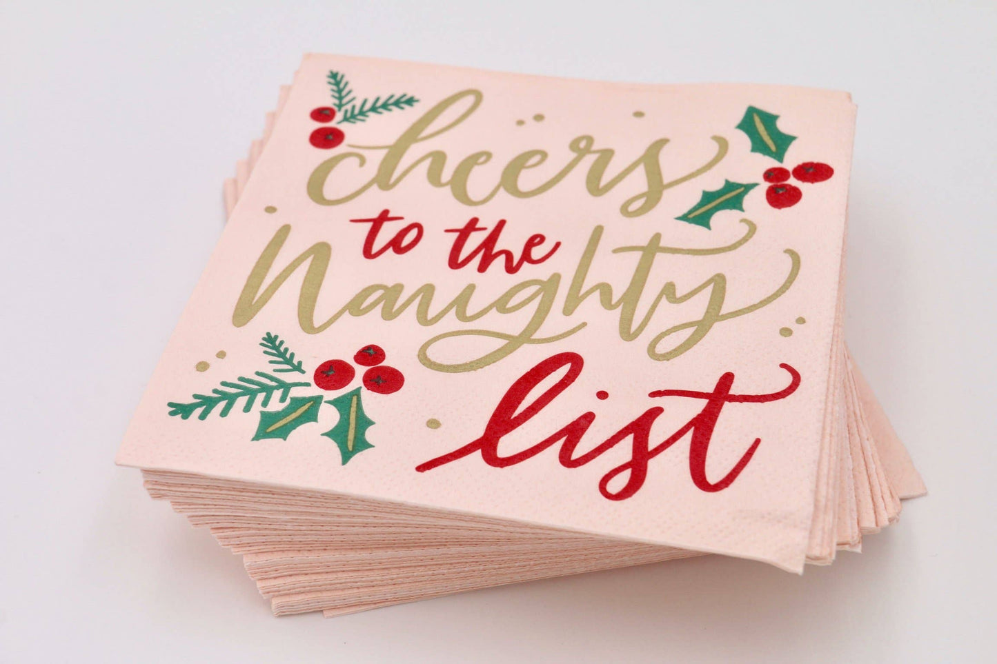 Funny Christmas Napkins | Cheers to the Naughty List - 20ct