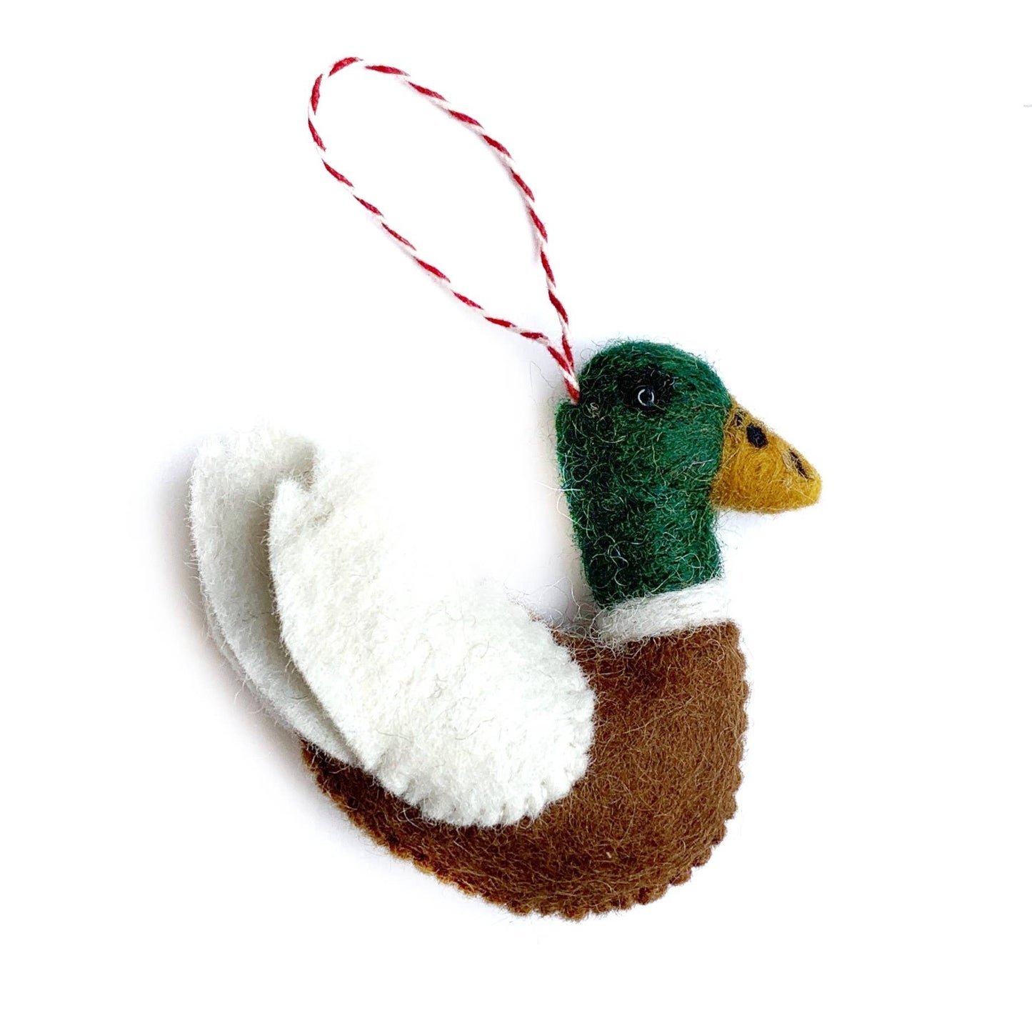 Mallard Duck Felt Wool Christmas Ornament