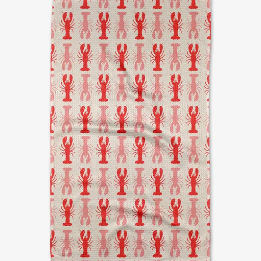 Lobster Stripe Tea Towel