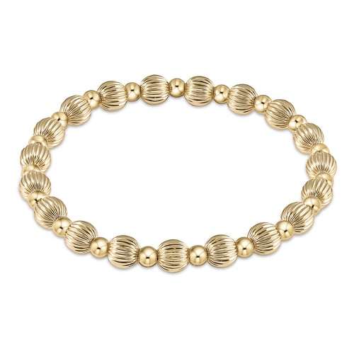 enewton Dignity Grateful Pattern 6Mm Bead Bracelet - Gold
