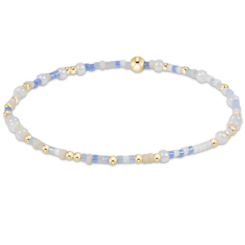 enewton Hope Unwritten Bracelet - Skinny Dippin' blue and white beads