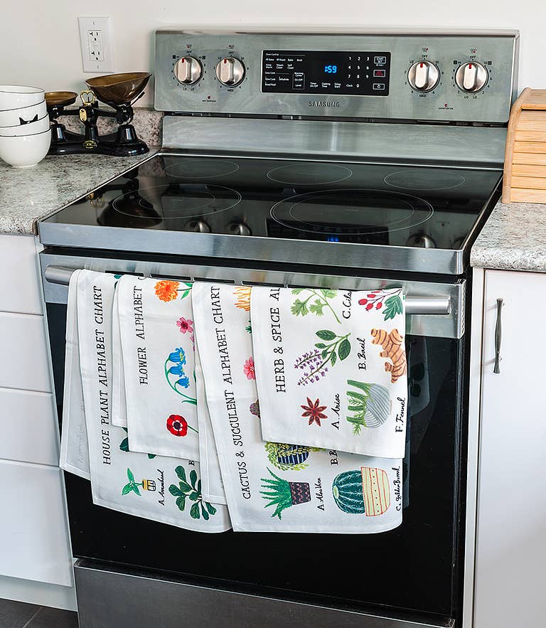 Plant Alphabet Tea Towel-20x28