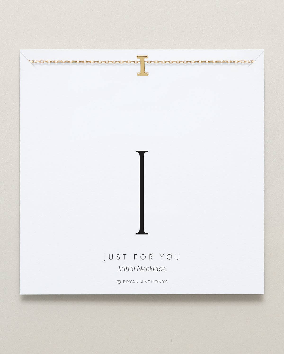 Just For You — Initial Necklace