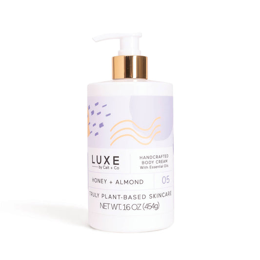 Honey + Almond Shea Butter Body Cream -  16oz | Luxe