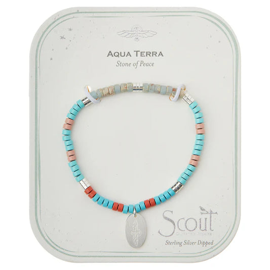 INTENTION CHARM BRACELET - AQUA TERRA