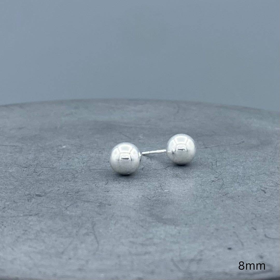 Silver Ball Studs