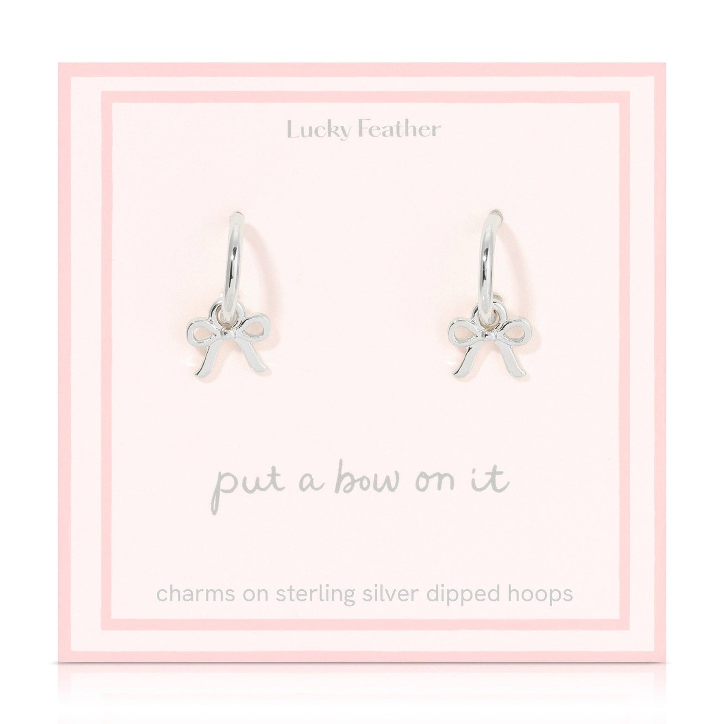 Beautiful Bows - Bow Charm Hoops