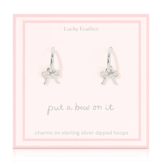 Beautiful Bows - Bow Charm Hoops