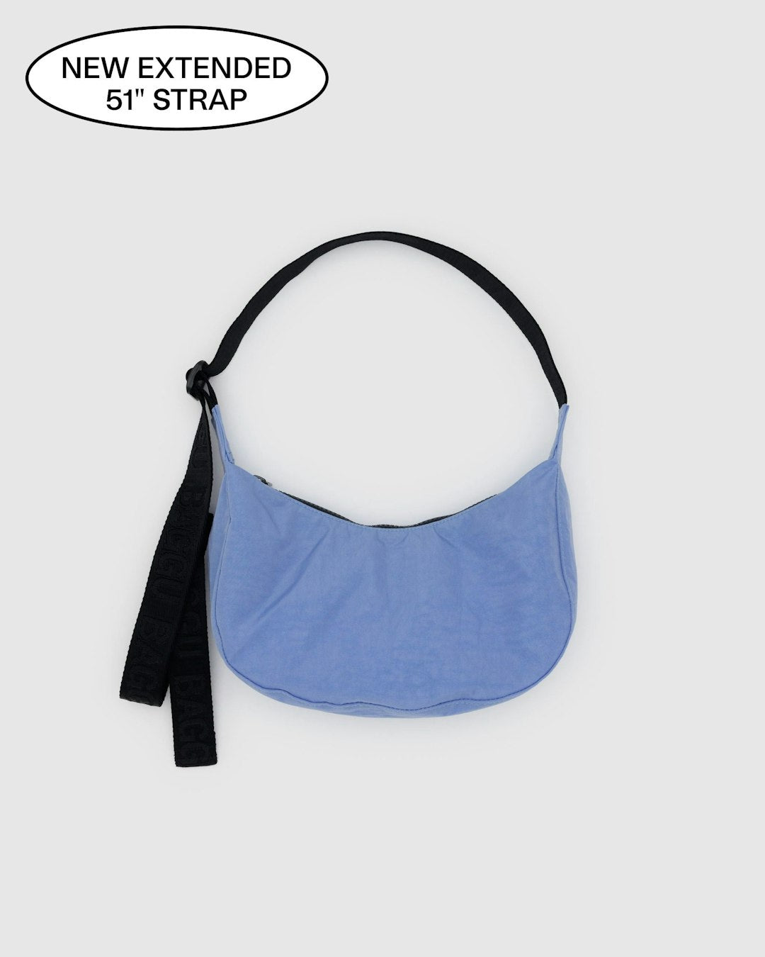 Small Nylon Crescent Bag - Digital Denim