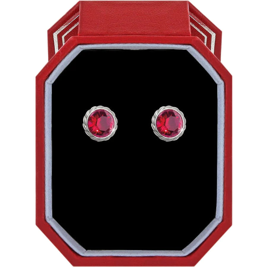 Iris Ruby Earrings Gift Box - The Silver Dahlia
