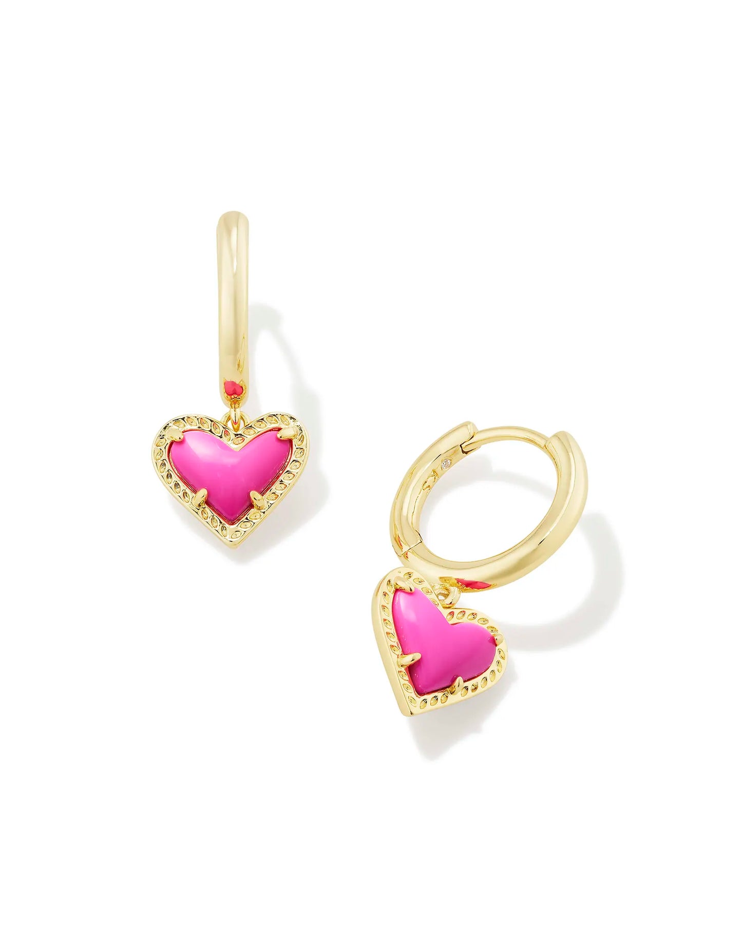 Ari Heart Huggie Earrings