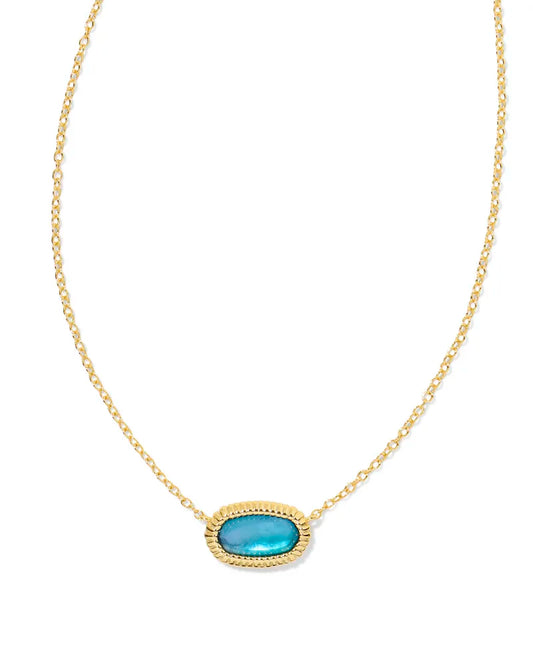 Elisa Ridge Frame Short Pendant Necklace