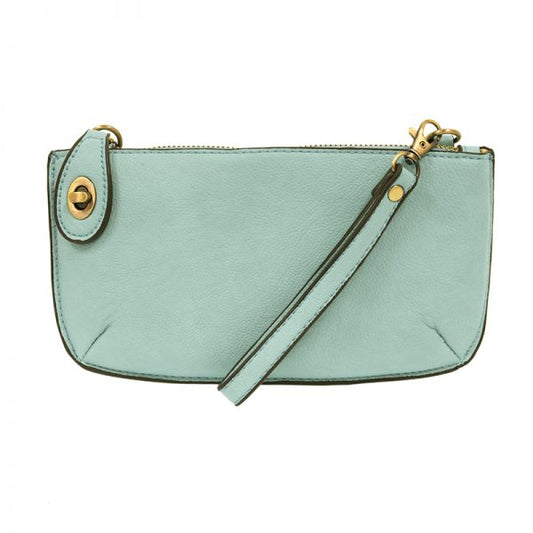 Sky Blue Mini Crossbody Wristlet Clutch