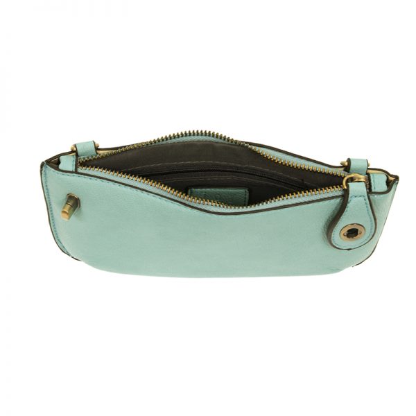 Sky Blue Mini Crossbody Wristlet Clutch