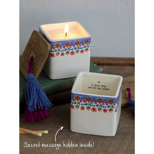 Trinket Box Candle Love My Sister